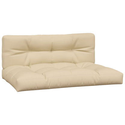 vidaXL Garten-Mittelsofas aus Paletten mit Kissen 2 Stk. Akazienholz