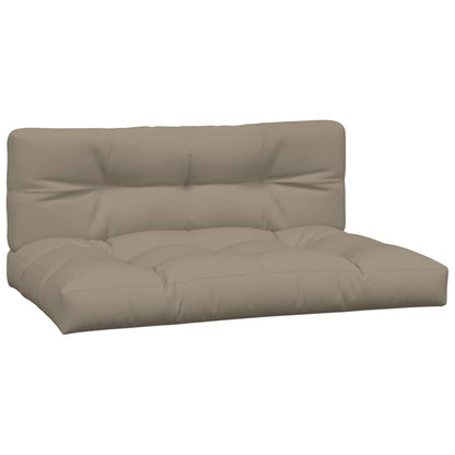 vidaXL Canapés centraux de jardin en palettes avec coussins 2 pcs Bois d'acacia