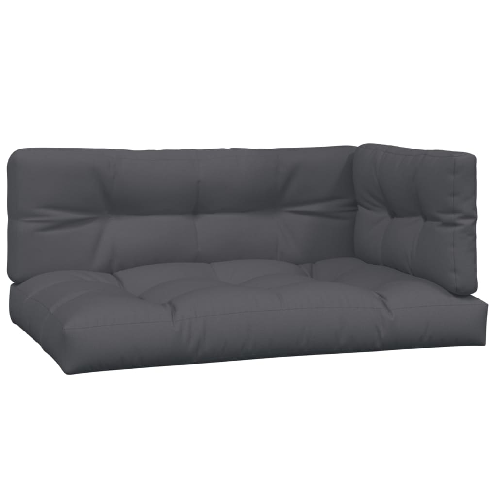 vidaXL Ensemble de canapé de jardin 4 pcs en palettes avec coussins bois d'acacia
