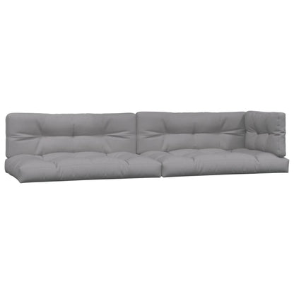 vidaXL Ensemble de canapé de jardin 5 pièces en palettes avec coussins bois d'acacia