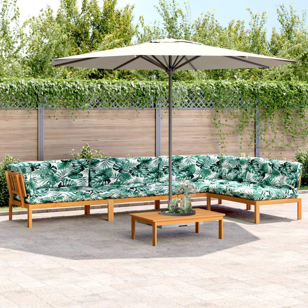 vidaXL Ensemble de canapé de jardin 5 pièces en palettes avec coussins bois d'acacia