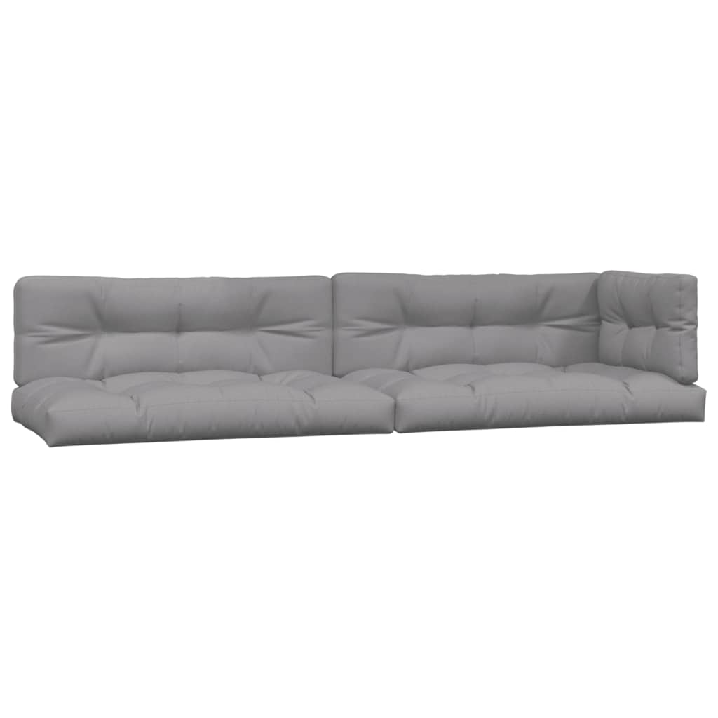 vidaXL Salon de jardin 6 pcs en palettes avec coussins en bois d'acacia