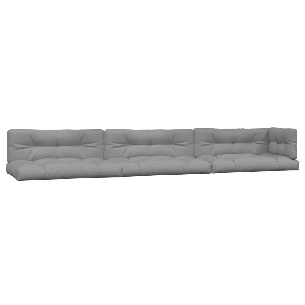 vidaXL Salon de jardin 6 pièces en palettes avec coussins Bois d'acacia