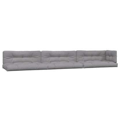 vidaXL Salon de jardin 6 pièces en palettes avec coussins Bois d'acacia