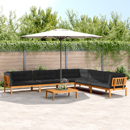 vidaXL 6-tlg. Garten-Sofagarnitur aus Paletten mit Kissen Akazienholz