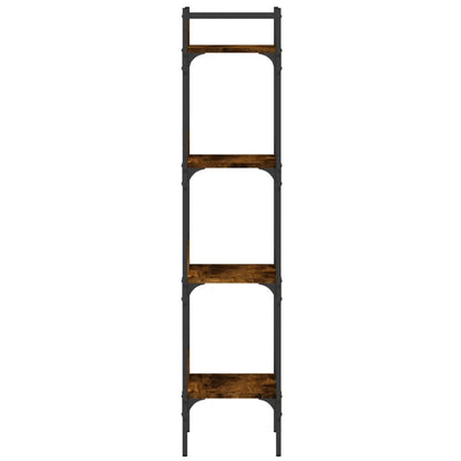 vidaXL Bücherregal 4 Böden Räuchereiche 35x30x138,5 cm Holzwerkstoff