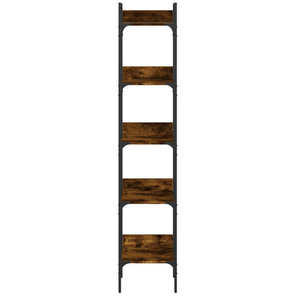 vidaXL Bücherregal 5 Böden Räuchereiche 35x30x174 cm Holzwerkstoff