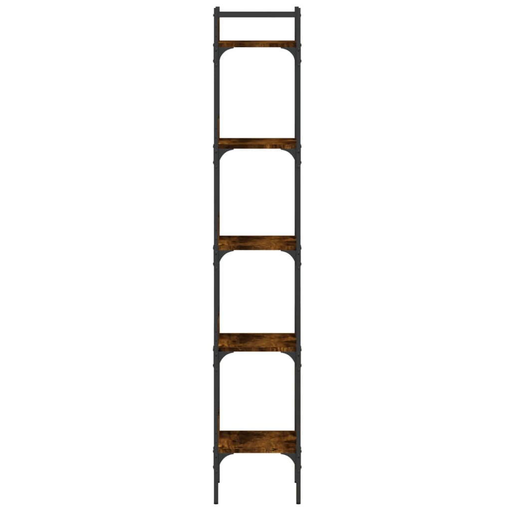vidaXL Bücherregal 5 Böden Räuchereiche 35x30x174 cm Holzwerkstoff