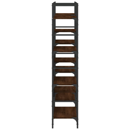 vidaXL Bücherregal Braun Eichen-Optik 160x28,5x136,5 cm Holzwerkstoff