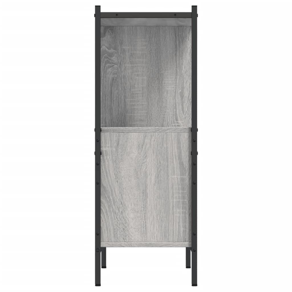 vidaXL Bücherregal Grau Sonoma 72x28x77,5 cm Holzwerkstoff