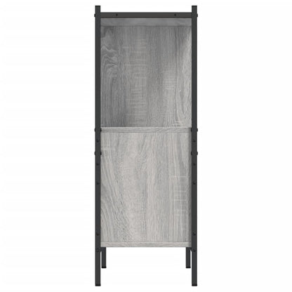 vidaXL Bücherregal Grau Sonoma 72x28x77,5 cm Holzwerkstoff