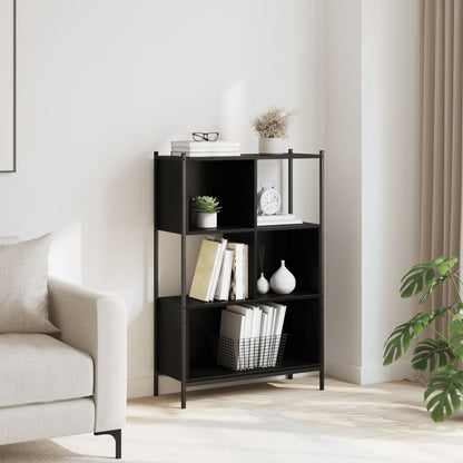 vidaXL Bücherregal Schwarz 72x28x109 cm Holzwerkstoff