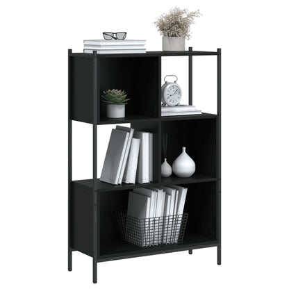 vidaXL Bücherregal Schwarz 72x28x109 cm Holzwerkstoff