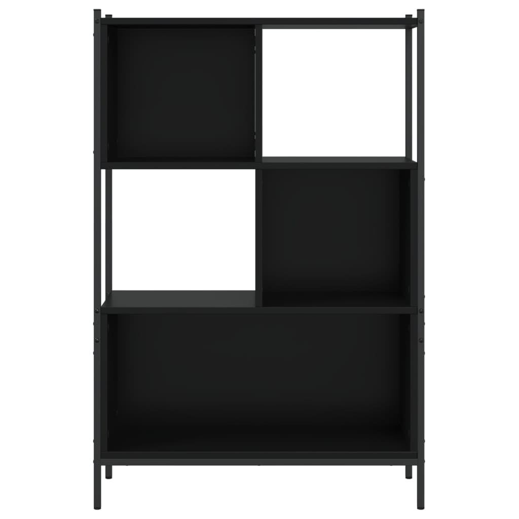 vidaXL Bücherregal Schwarz 72x28x109 cm Holzwerkstoff