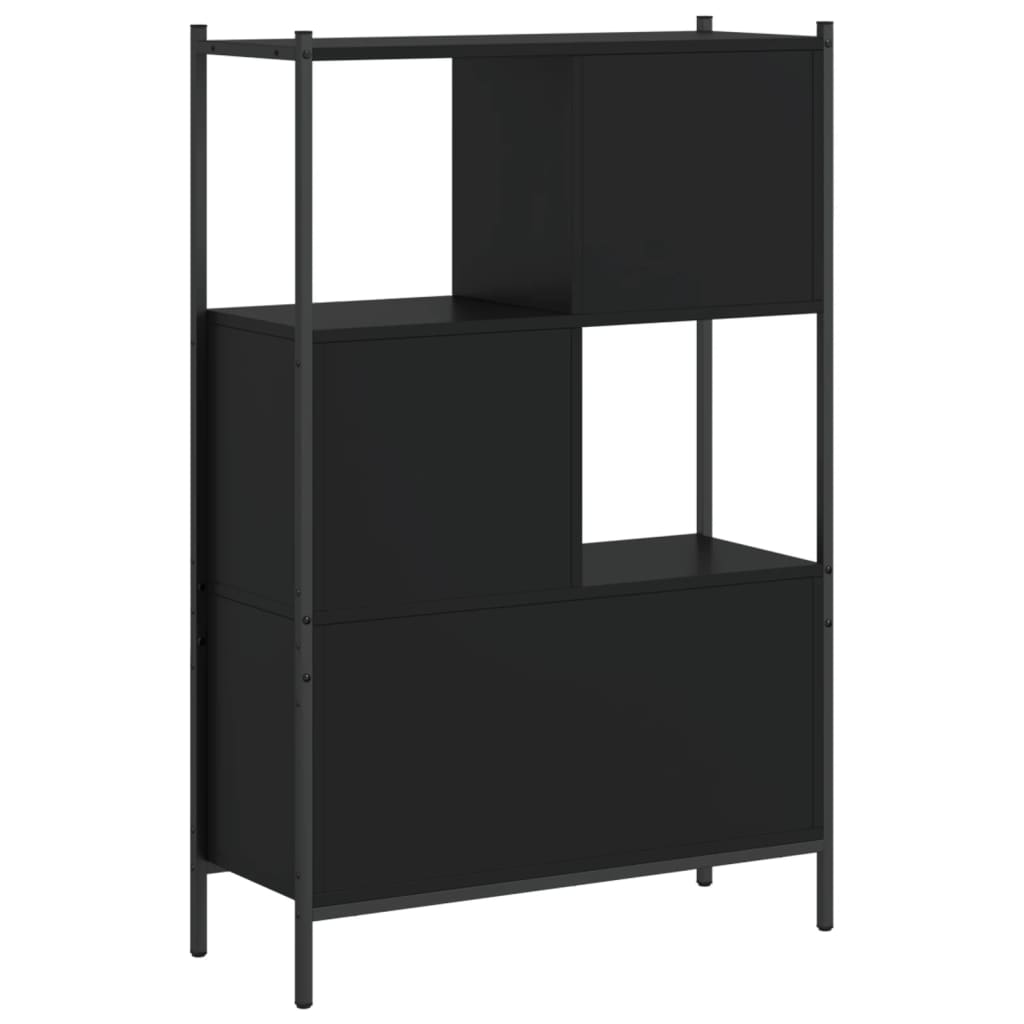 vidaXL Bücherregal Schwarz 72x28x109 cm Holzwerkstoff