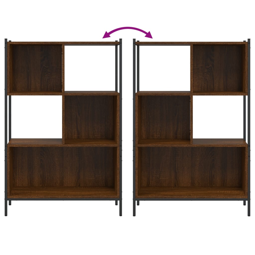 vidaXL Bücherregal Braun Eichen-Optik 72x28x109 cm Holzwerkstoff