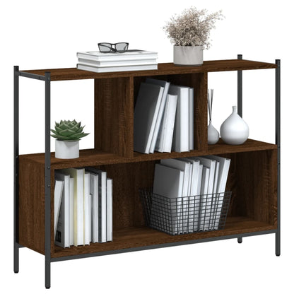 vidaXL Bücherregal Braun Eichen-Optik 102x28x77,5 cm Holzwerkstoff