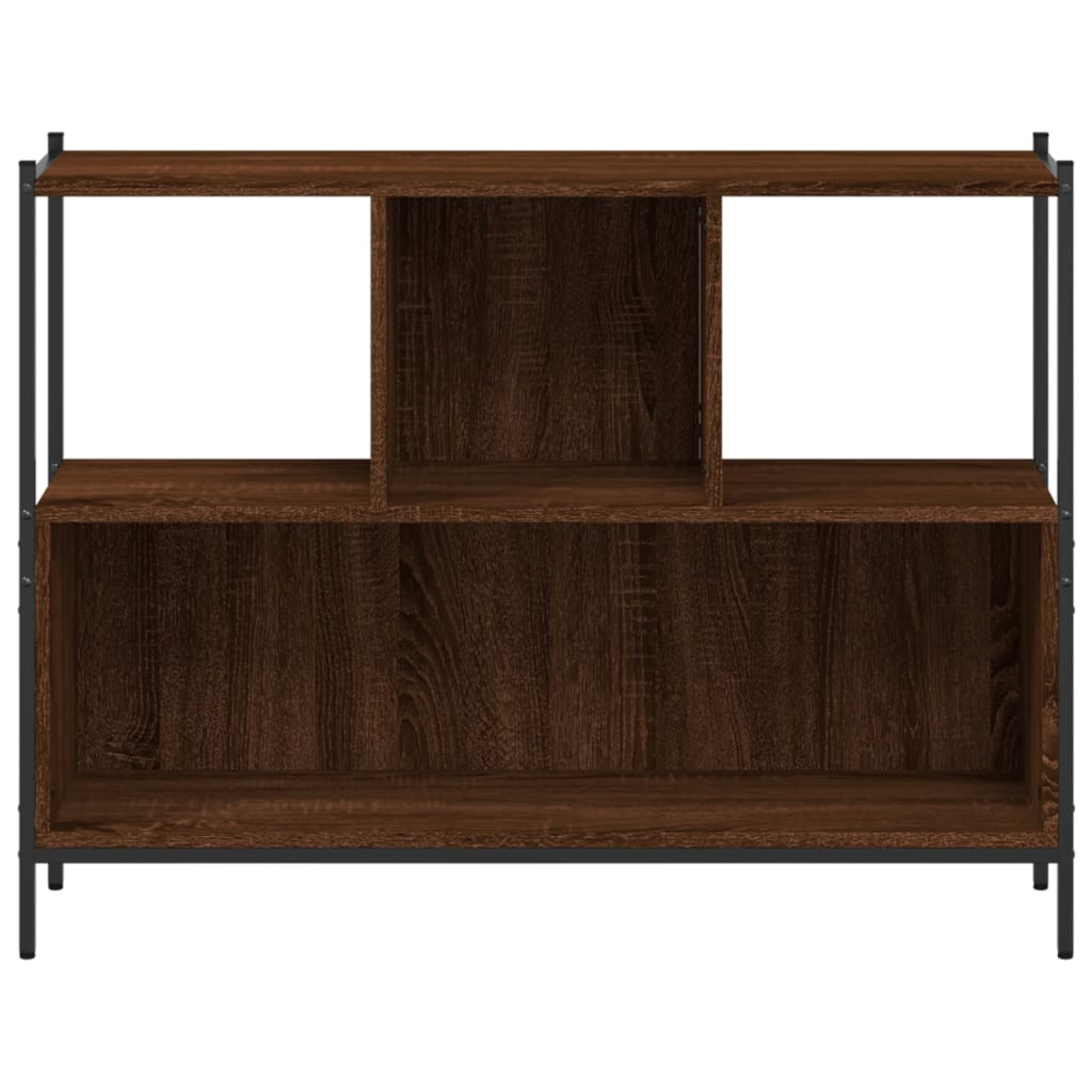 vidaXL Bücherregal Braun Eichen-Optik 102x28x77,5 cm Holzwerkstoff