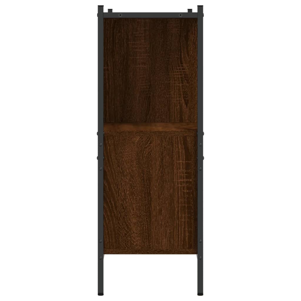 vidaXL Bücherregal Braun Eichen-Optik 102x28x77,5 cm Holzwerkstoff