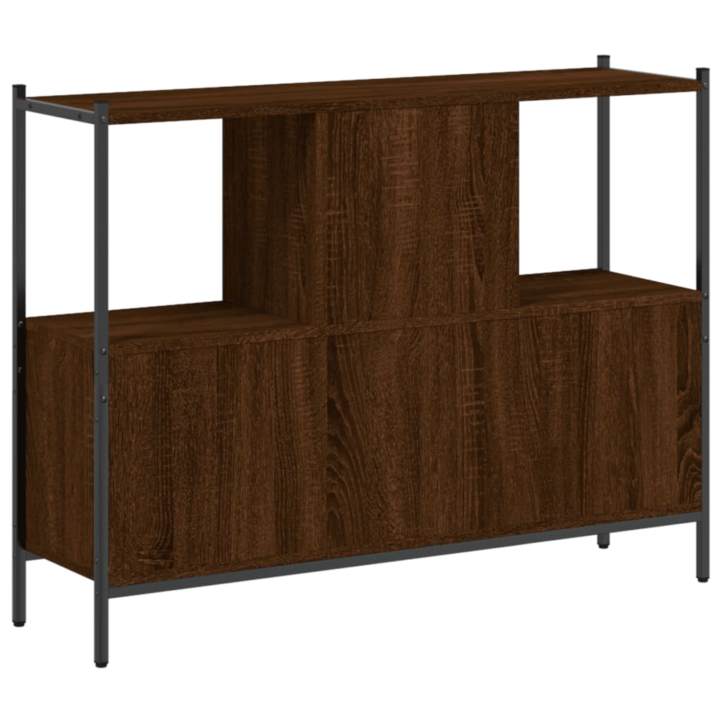 vidaXL Bücherregal Braun Eichen-Optik 102x28x77,5 cm Holzwerkstoff