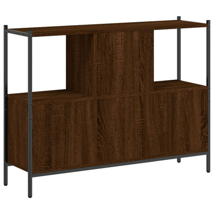 vidaXL Bücherregal Braun Eichen-Optik 102x28x77,5 cm Holzwerkstoff