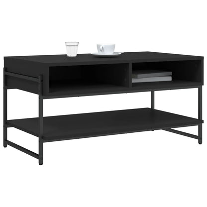 vidaXL Couchtisch Schwarz 90x50x45 cm Holzwerkstoff