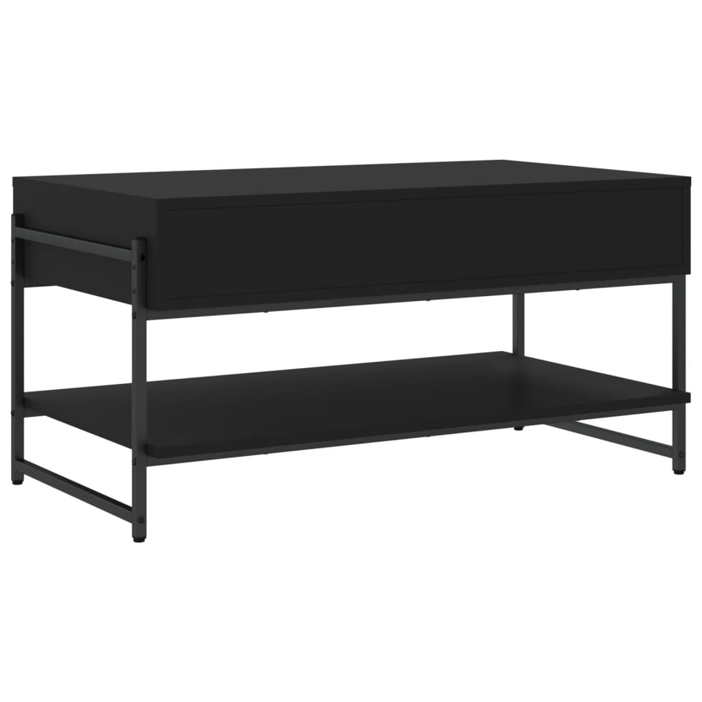 vidaXL Couchtisch Schwarz 90x50x45 cm Holzwerkstoff