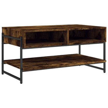 vidaXL Couchtisch Räuchereiche 90x50x45 cm Holzwerkstoff