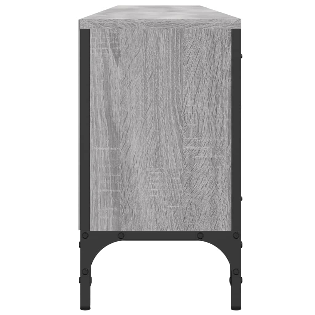 vidaXL TV-Schrank mit Schublade Grau Sonoma 200x25x44 cm Holzwerkstoff