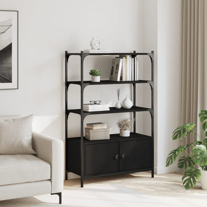 vidaXL Bücherregal 3 Böden Schwarz 70x30x109,5 cm Holzwerkstoff