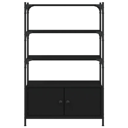 vidaXL Bücherregal 3 Böden Schwarz 70x30x109,5 cm Holzwerkstoff