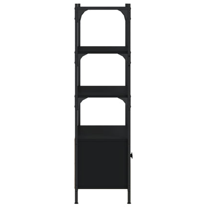 vidaXL Bücherregal 3 Böden Schwarz 70x30x109,5 cm Holzwerkstoff