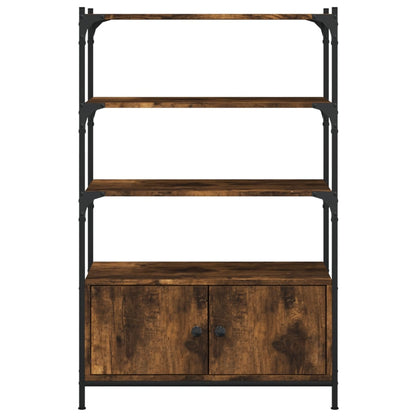 vidaXL Bücherregal 3 Fächer Räuchereiche 70x30x109,5 cm Holzwerkstoff