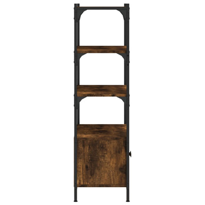 vidaXL Bücherregal 3 Fächer Räuchereiche 70x30x109,5 cm Holzwerkstoff