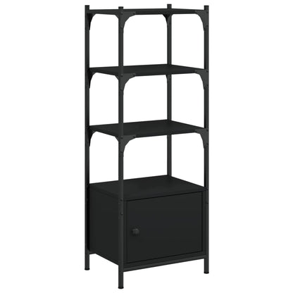 vidaXL Bücherregal 3 Fächer Schwarz 41x30x109,5 cm Holzwerkstoff