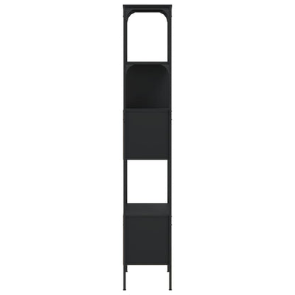 vidaXL Bücherregal 5 Böden Schwarz 76x33x188,5 cm Holzwerkstoff