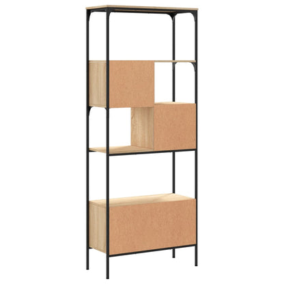 vidaXL Bücherregal 5 Böden Sonoma-Eiche 76x33x188,5 cm Holzwerkstoff