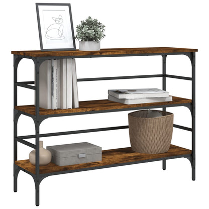 vidaXL Konsolentisch Räuchereiche 100x32x75 cm Holzwerkstoff
