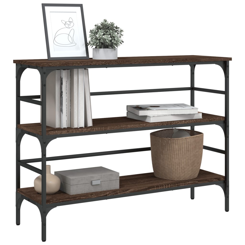 vidaXL Konsolentisch Braun Eichen-Optik 100x32x75 cm Holzwerkstoff