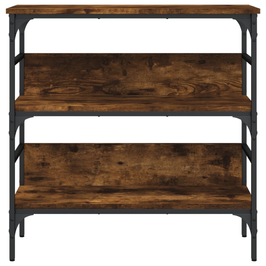 vidaXL Konsolentisch Räuchereiche 75x32x75 cm Holzwerkstoff
