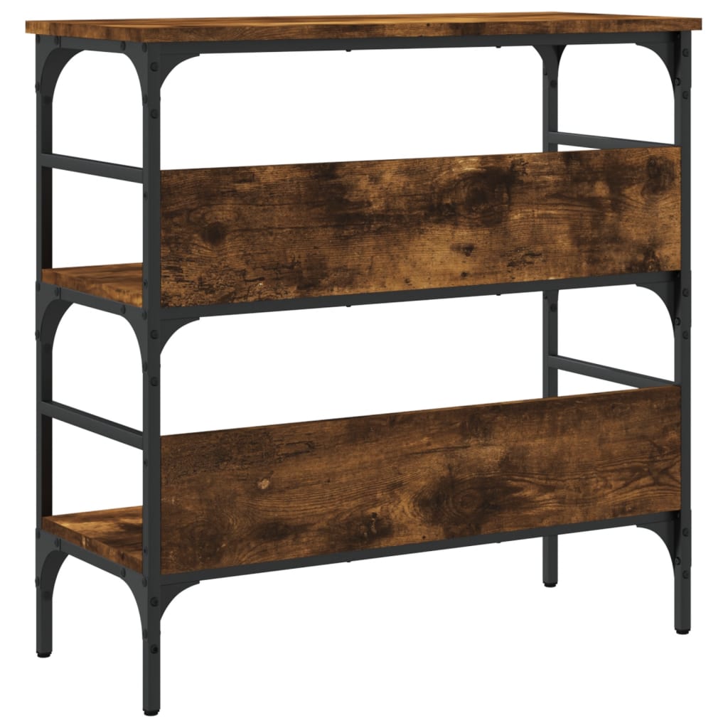 vidaXL Konsolentisch Räuchereiche 75x32x75 cm Holzwerkstoff