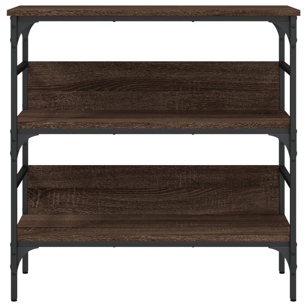 vidaXL Konsolentisch Braun Eichen-Optik 75x32x75 cm Holzwerkstoff