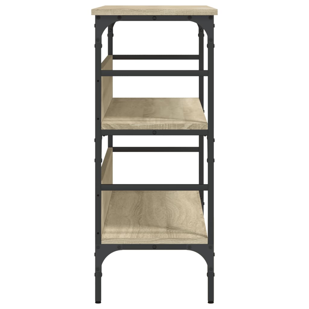 vidaXL Table console chêne Sonoma 100x32x75 cm Aggloméré