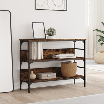 vidaXL Konsolentisch Räuchereiche 100x32x75 cm Holzwerkstoff
