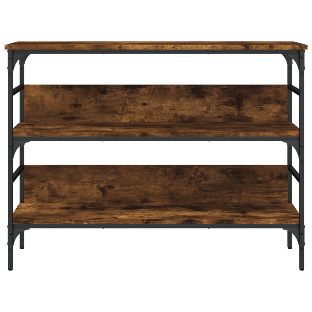 vidaXL Konsolentisch Räuchereiche 100x32x75 cm Holzwerkstoff