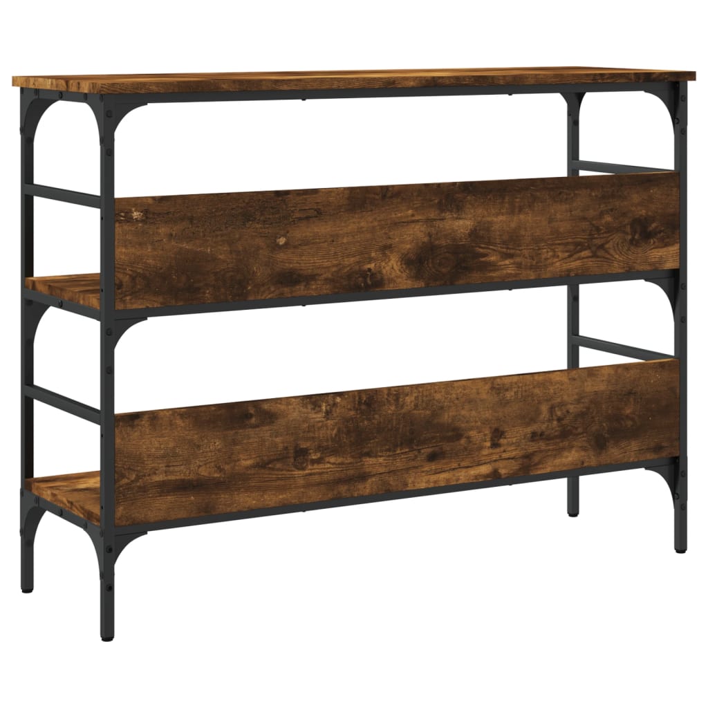 vidaXL Konsolentisch Räuchereiche 100x32x75 cm Holzwerkstoff