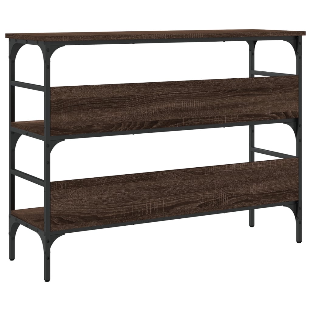 vidaXL Konsolentisch Braun Eichen-Optik 100x32x75 cm Holzwerkstoff