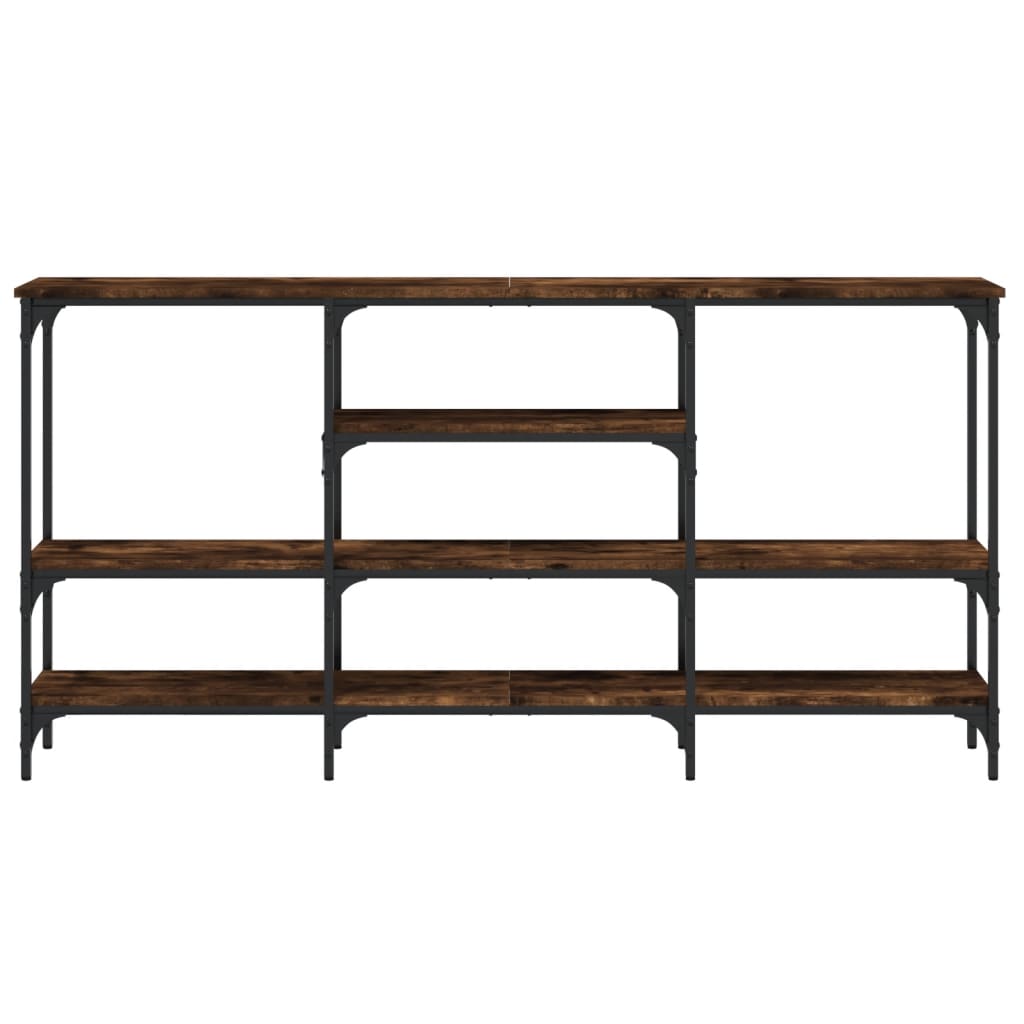 vidaXL Konsolentisch Räuchereiche 160x29x80 cm Holzwerkstoff