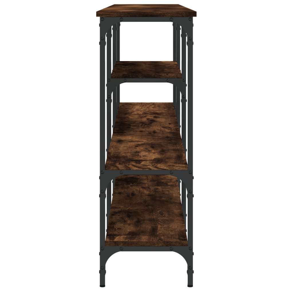 vidaXL Konsolentisch Räuchereiche 160x29x80 cm Holzwerkstoff