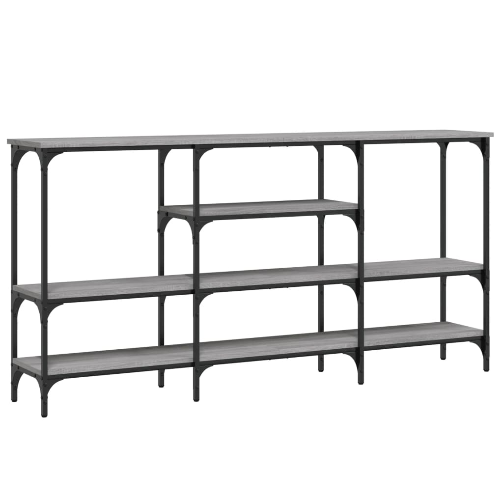 vidaXL Konsolentisch Grau Sonoma 160x29x80 cm Holzwerkstoff